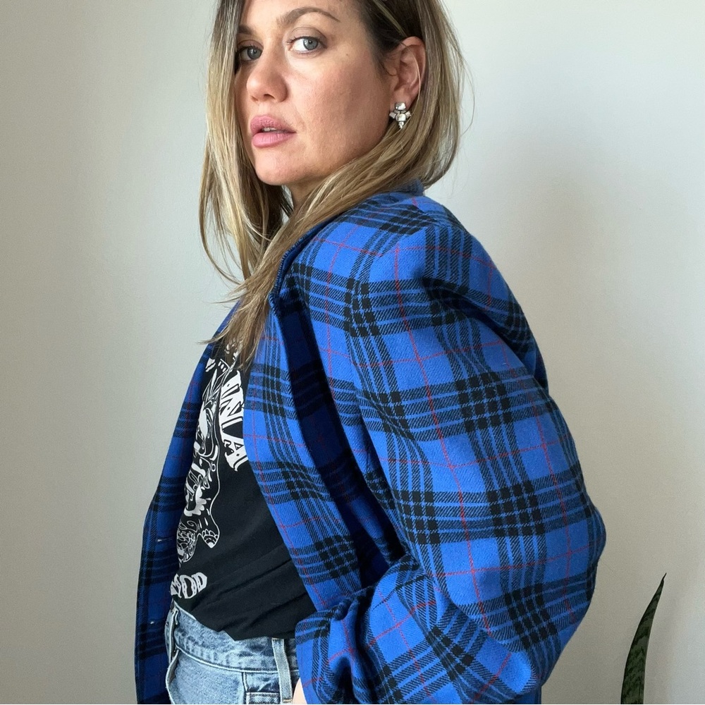 Vintage 70s Pendleton Wool Plaid Blazer - Picture 4 of 9
